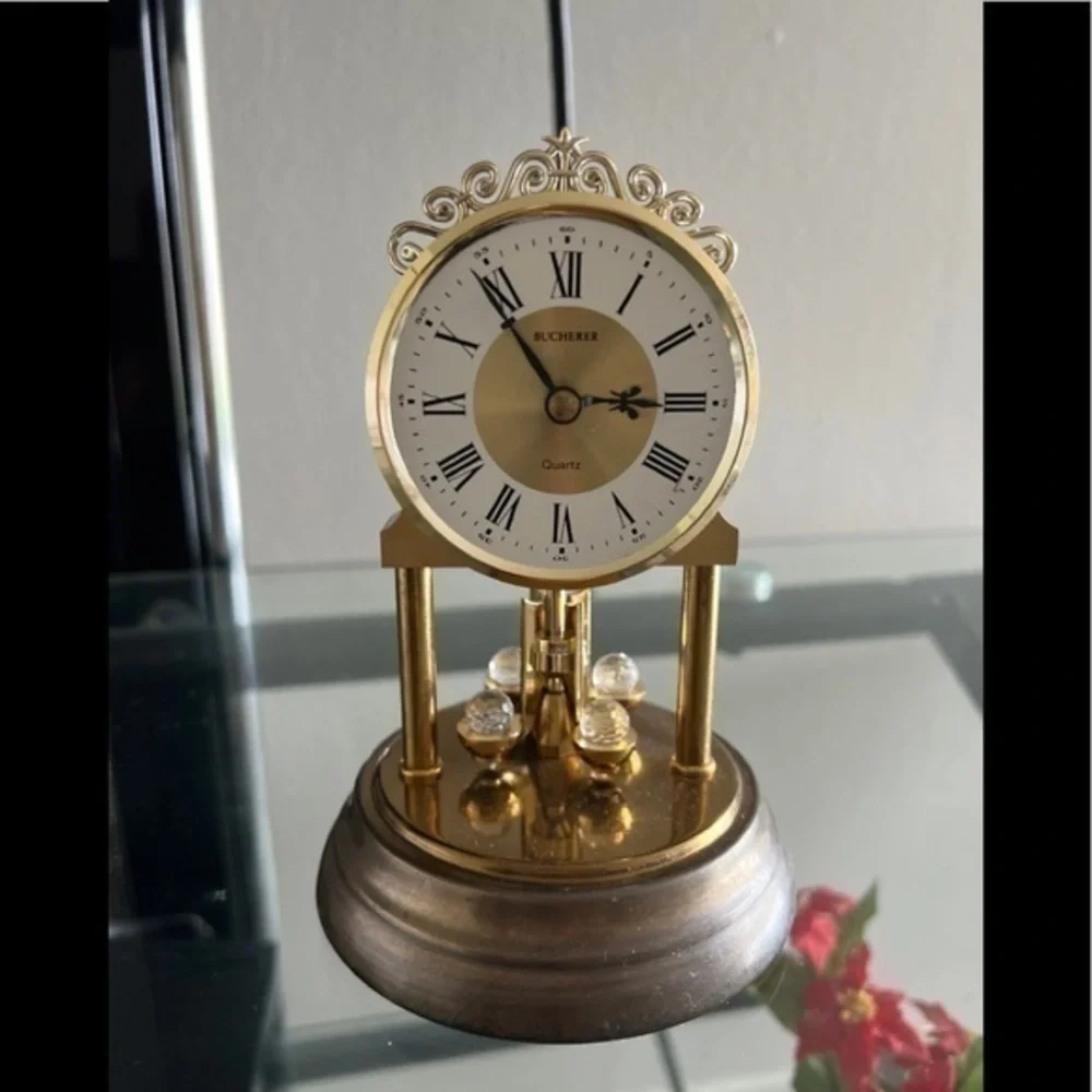 Bucherer Vintage Quartz Table Clock